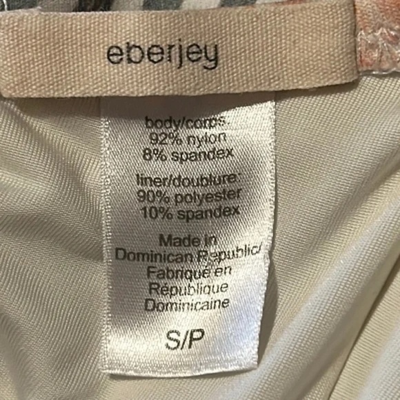 Eberjey Lulu Palmera Tropical Leaf One Piece Cutout Swimsuit Size Small - Picture 6 of 12